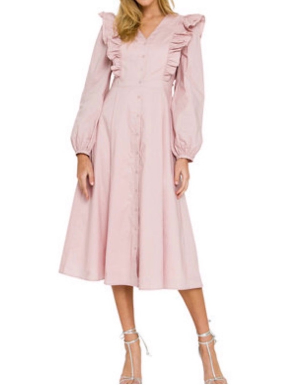 English Factory NWT Romantic button-front midi dress size medium